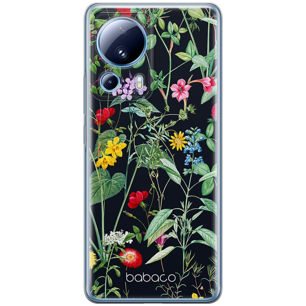 Babaco ERT GROUP mobile phone case for Xiaomi 13 LITE/CIVI 2 original and officially Licensed pattern Flowers 041 optimally adapted to the shape of the mobile phone, case made of TPU