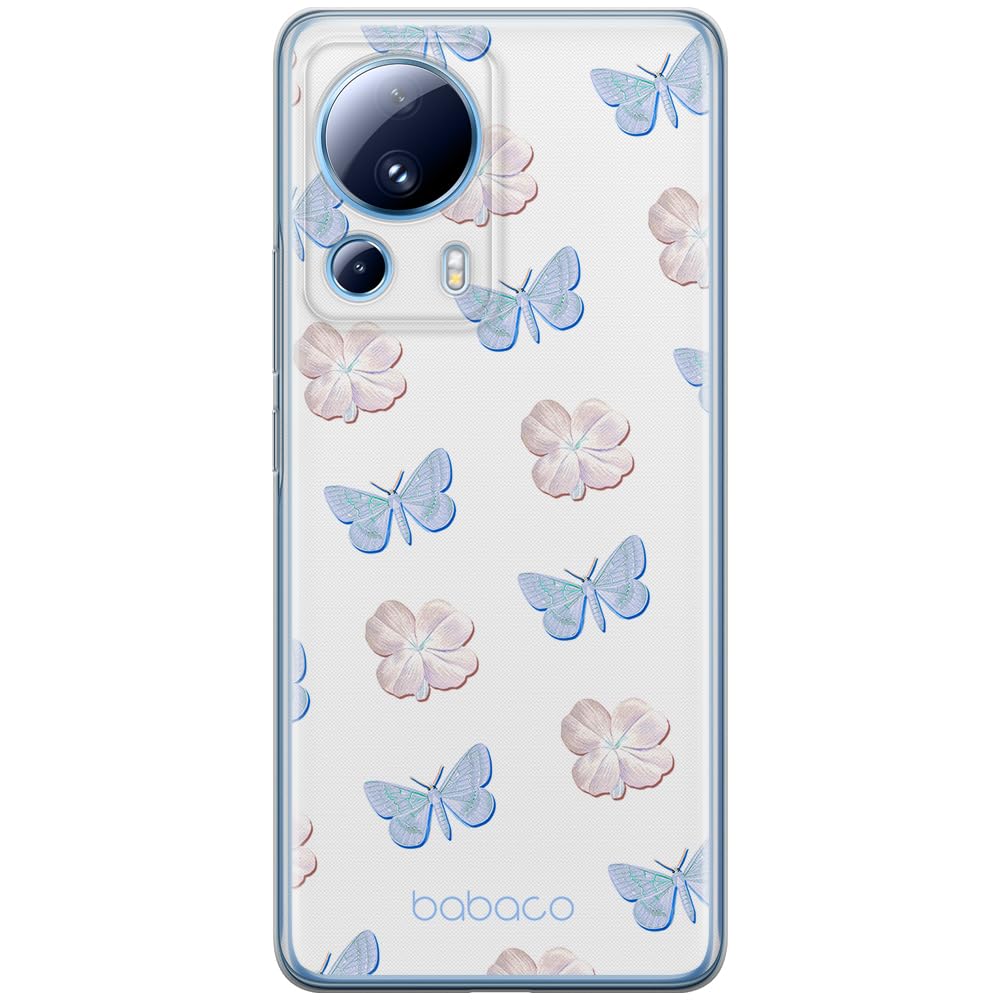 Babaco ERT GROUP mobile phone case for Xiaomi 13 LITE/CIVI 2 original and officially Licensed pattern Flowers 043 optimally adapted to the shape of the mobile phone, case made of TPU