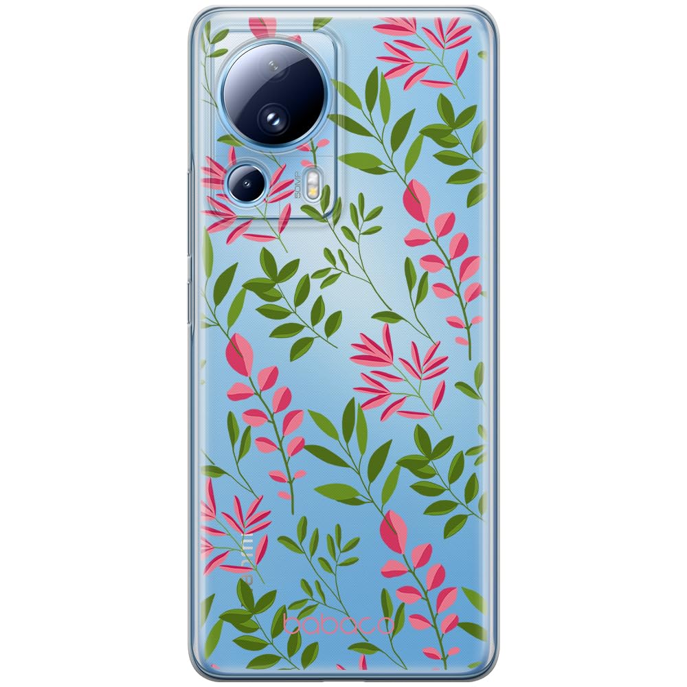 Babaco ERT GROUP mobile phone case for Xiaomi 13 LITE/CIVI 2 original and officially Licensed pattern Plants 013 optimally adapted to the shape of the mobile phone, partially transparent
