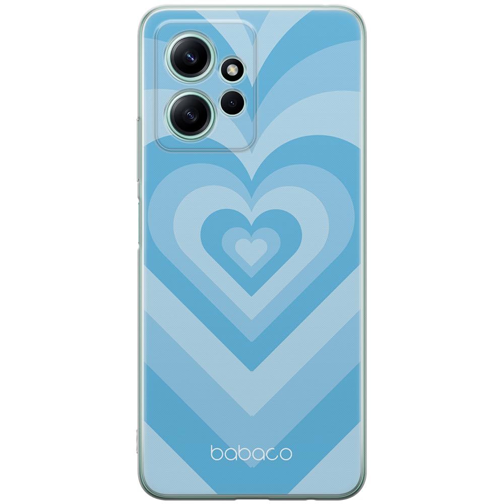 Babaco ERT GROUP mobile phone case for Xiaomi REDMI NOTE 12 4G original and officially Licensed pattern Hearts 007 optimally adapted to the shape of the mobile phone, case made of TPU