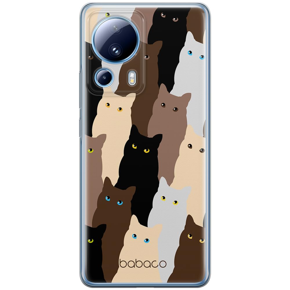 Babaco ERT GROUP mobile phone case for Xiaomi 13 LITE/CIVI 2 original and officially Licensed pattern Cats 001 optimally adapted to the shape of the mobile phone, case made of TPU