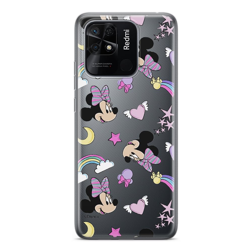 ERT GROUP mobile phone case for Xiaomi REDMI 10C original and officially Licensed Disney pattern Minnie 031 optimally adapted to the shape of the mobile phone, partially transparent