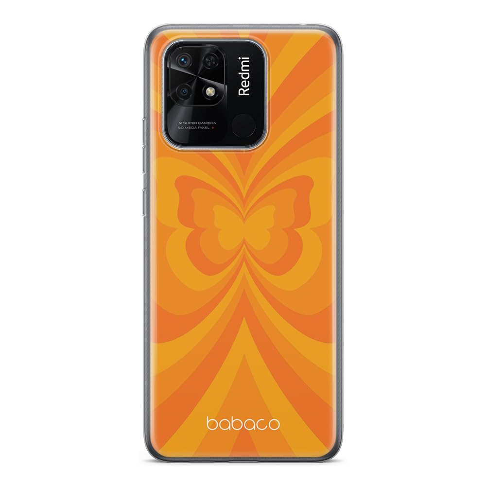 Babaco ERT GROUP mobile phone case for Xiaomi REDMI 10C original and officially Licensed pattern Butterflies 001 optimally adapted to the shape of the mobile phone, case made of TPU