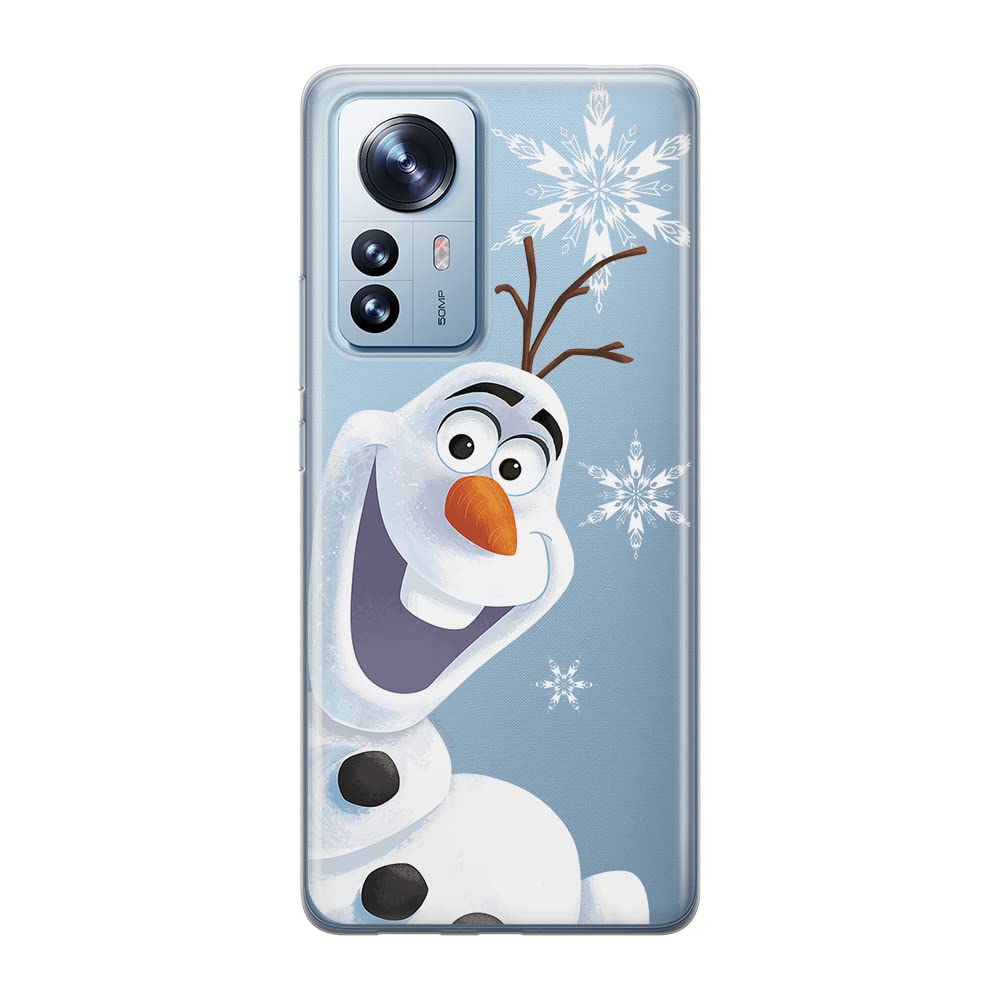 ERT GROUP mobile phone case for Xiaomi 12 PRO original and officially Licensed Disney pattern Olaf 002 optimally adapted to the shape of the mobile phone, partially transparent