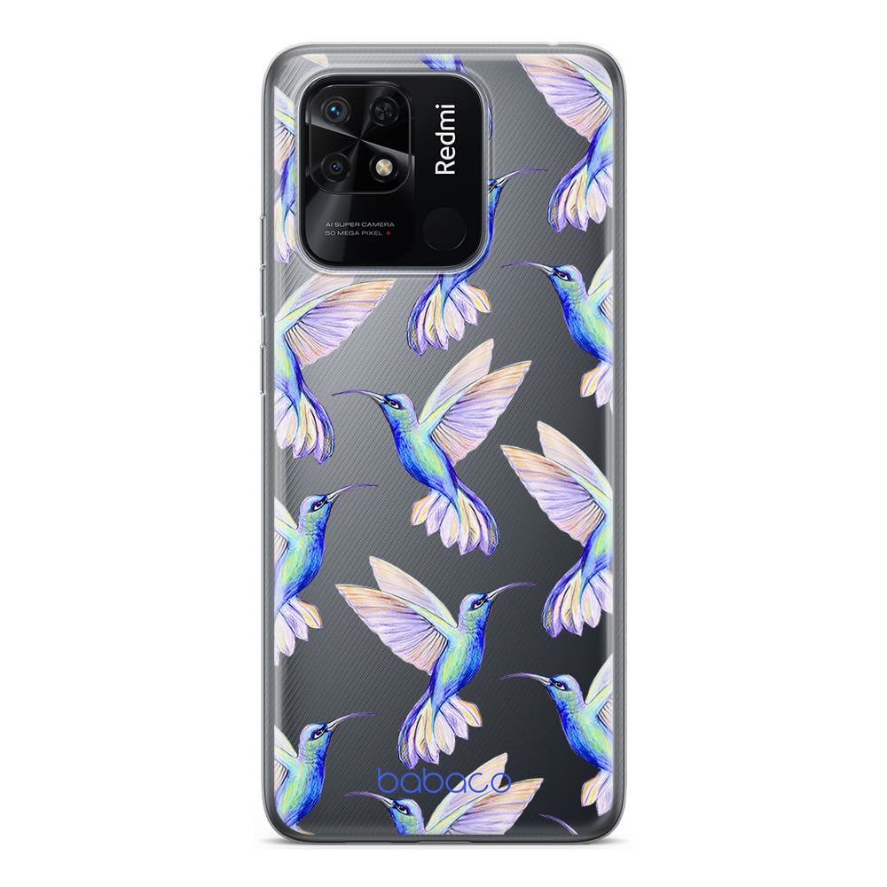 Babaco ERT GROUP mobile phone case for Xiaomi REDMI 10C original and officially Licensed pattern Hummingbird 002 optimally adapted to the shape of the mobile phone, partially transparent