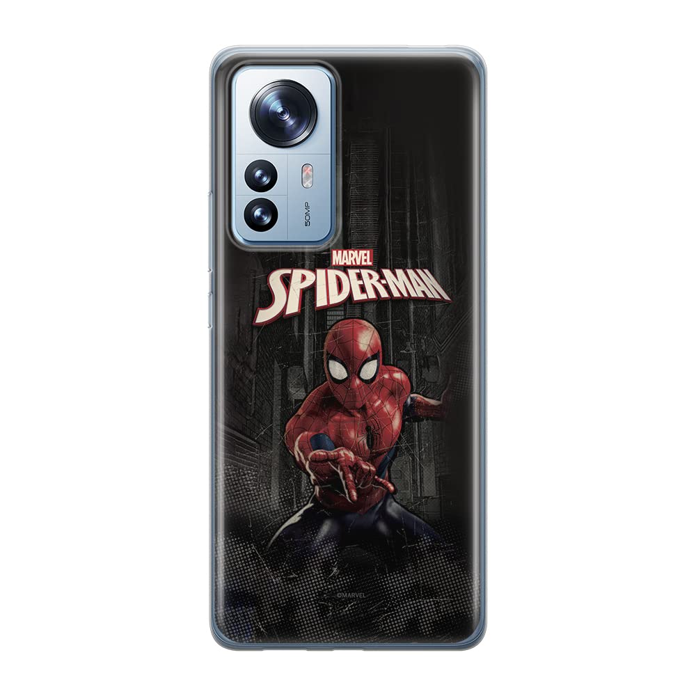 ERT GROUP mobile phone case for Xiaomi 12 PRO original and officially Licensed Marvel pattern Spider Man 007 optimally adapted to the shape of the mobile phone, case made of TPU