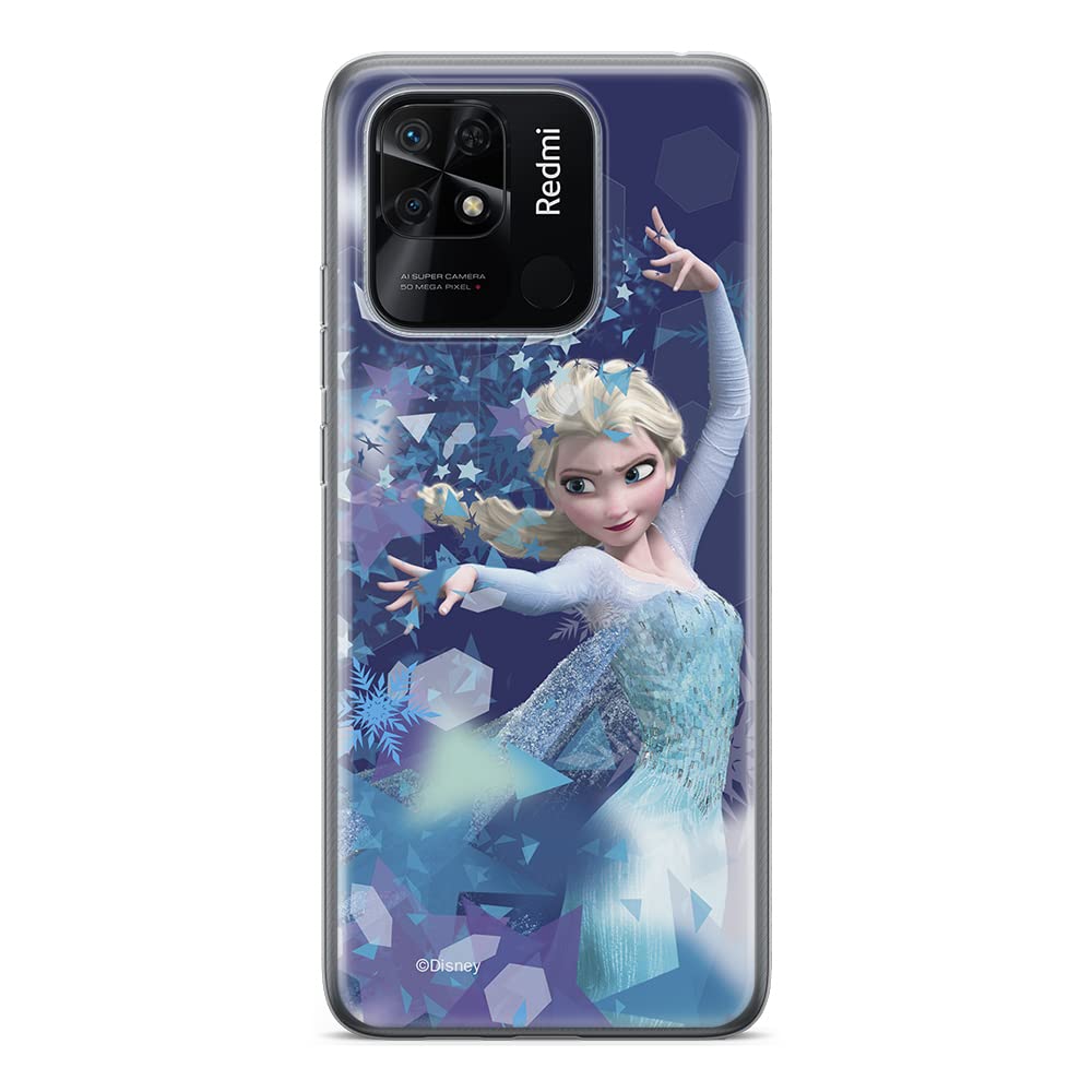 ERT GROUP mobile phone case for Xiaomi REDMI 10C original and officially Licensed Disney pattern Elsa 011 optimally adapted to the shape of the mobile phone, case made of TPU