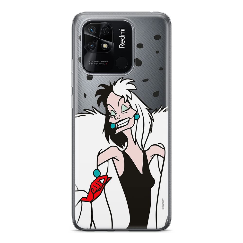 ERT GROUP mobile phone case for Xiaomi REDMI 10C original and officially Licensed Disney pattern Cruella 004 optimally adapted to the shape of the mobile phone, partially transparent