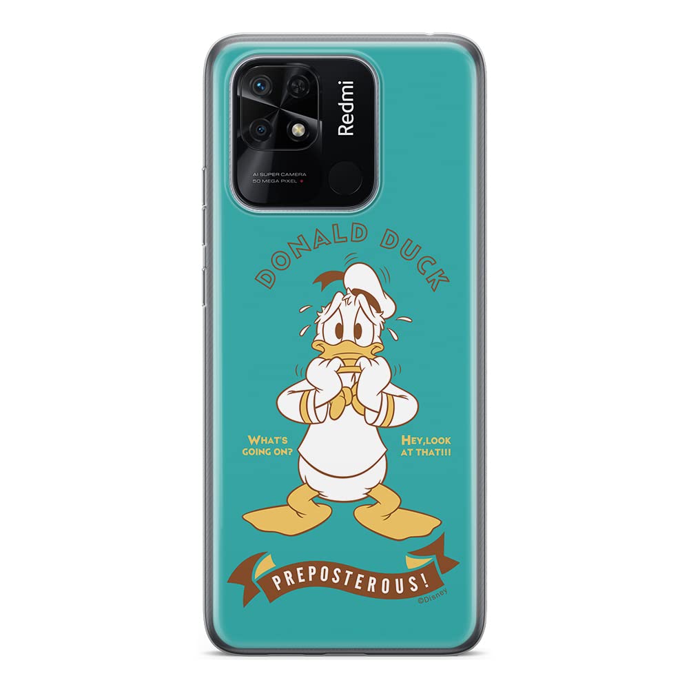 ERT GROUP mobile phone case for Xiaomi REDMI 10C original and officially Licensed Disney pattern Donald 004 optimally adapted to the shape of the mobile phone, case made of TPU