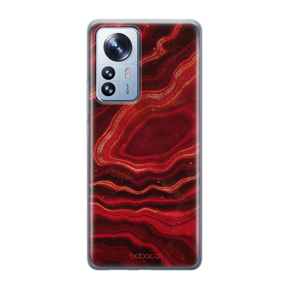 Babaco ERT GROUP mobile phone case for Xiaomi 12 PRO original and officially Licensed pattern Marble 012 optimally adapted to the shape of the mobile phone, case made of TPU