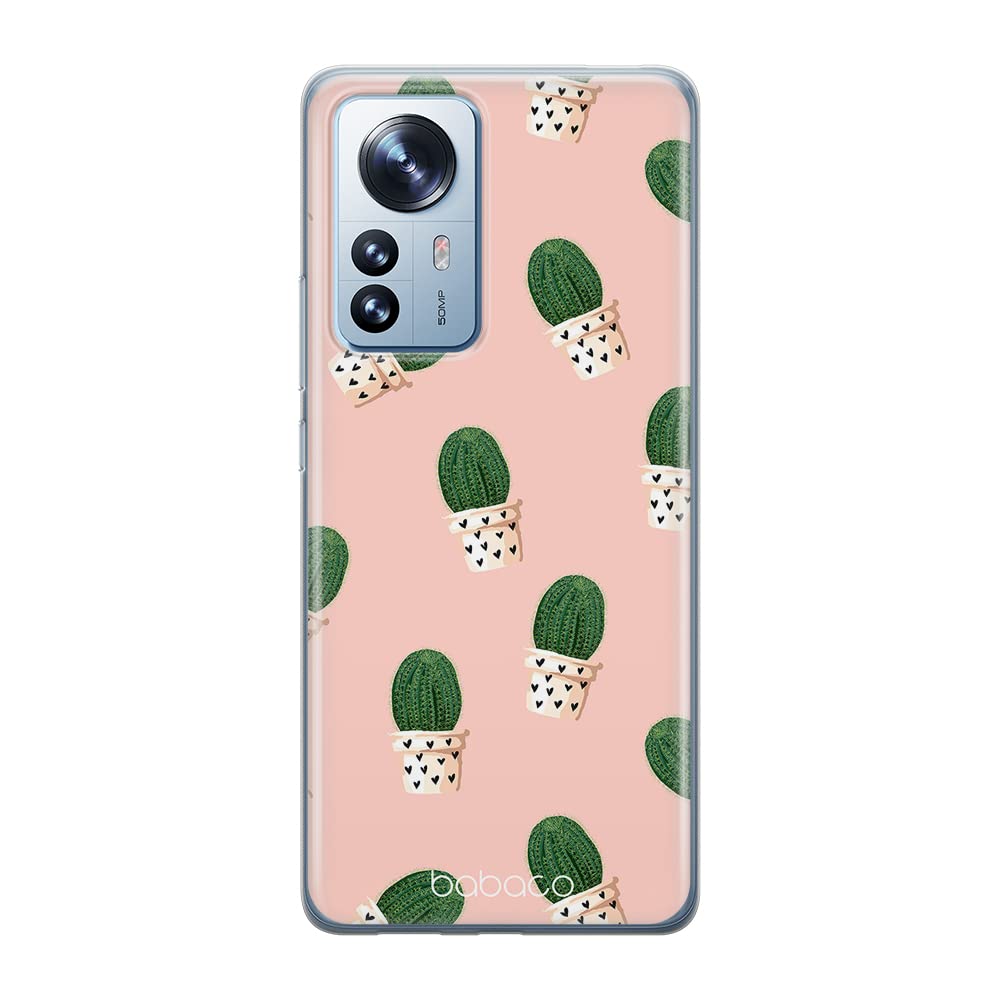 Babaco ERT GROUP mobile phone case for Xiaomi 12 PRO original and officially Licensed pattern Plants 001 optimally adapted to the shape of the mobile phone, case made of TPU