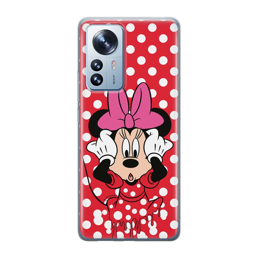 ERT GROUP mobile phone case for Xiaomi 12 PRO original and officially Licensed Disney pattern Minnie 016 optimally adapted to the shape of the mobile phone, case made of TPU