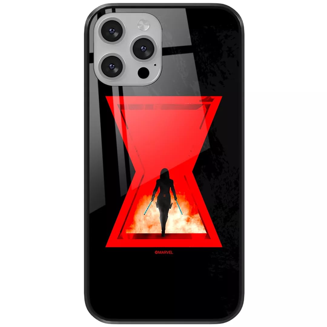 ERT GROUP mobile phone case for Apple Iphone 13 MINI original and officially Licensed Marvel pattern Black Widow 009 made of hardened glass, optimally adapted to the mobile phone, protective cover