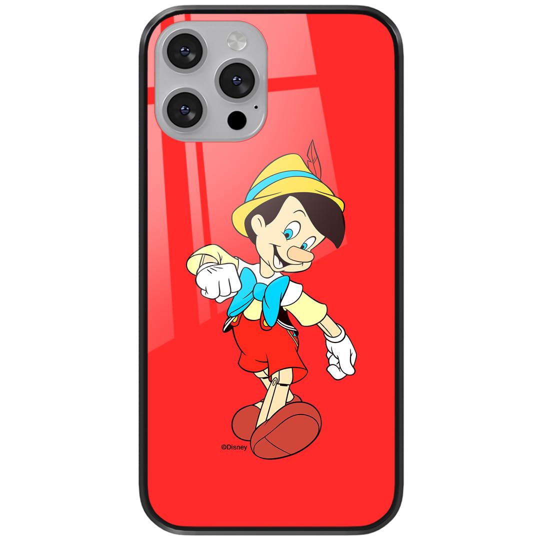 ERT GROUP mobile phone case for Apple Iphone 13 PRO MAX original and officially Licensed Disney pattern Pinocchio 001 made of hardened glass, optimally adapted to the mobile phone, protective cover
