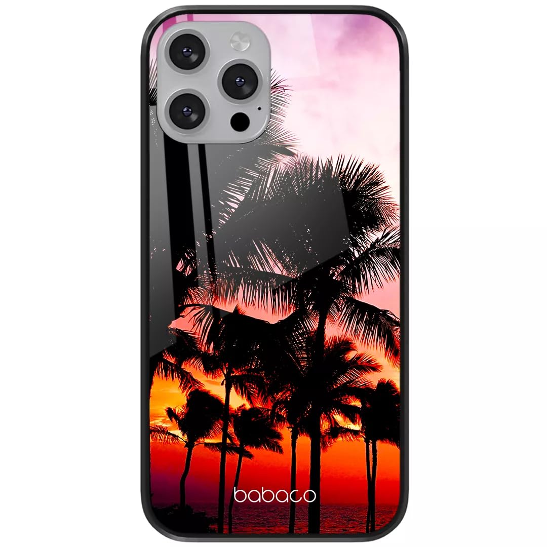 Babaco ERT GROUP mobile phone case for Apple Iphone 13 MINI original and officially Licensed pattern Nature 001 made of hardened glass, optimally adapted to the mobile phone, protective cover