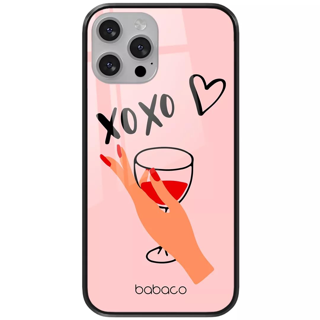 Babaco ERT GROUP mobile phone case for Apple Iphone 13 MINI original and officially Licensed pattern XOXO 001 made of hardened glass, optimally adapted to the mobile phone, protective cover