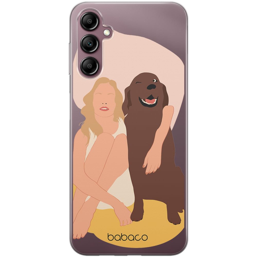 Babaco ERT GROUP mobile phone case for Samsung A14 4G/5G original and officially Licensed pattern Dogs 007 optimally adapted to the shape of the mobile phone, partially transparent