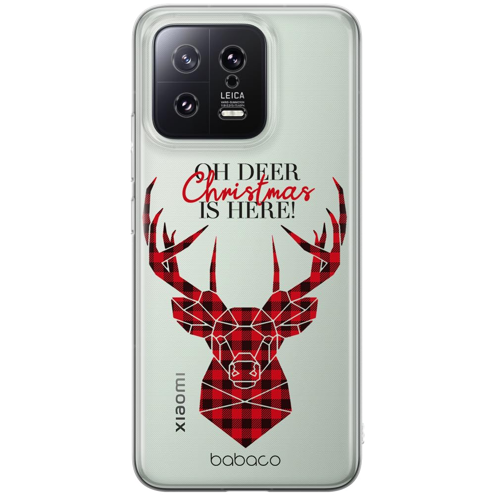 Babaco ERT GROUP mobile phone case for Xiaomi 13 original and officially Licensed pattern Winter 008 optimally adapted to the shape of the mobile phone, partially transparent
