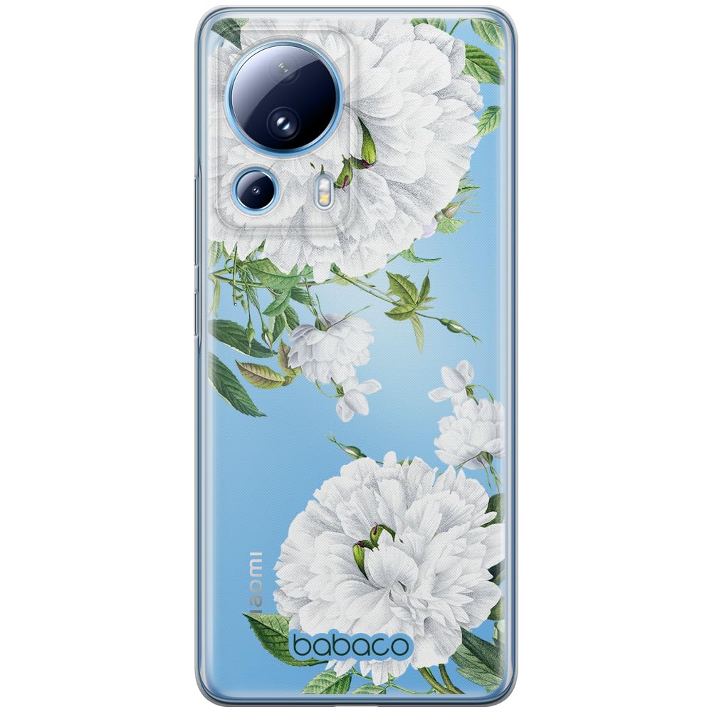 Babaco ERT GROUP mobile phone case for Xiaomi 13 LITE/CIVI 2 original and officially Licensed pattern Flowers 047 optimally adapted to the shape of the mobile phone, partially transparent
