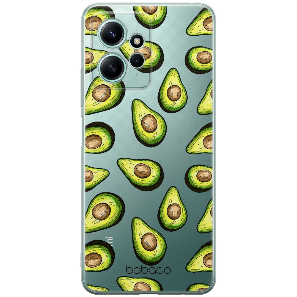 Babaco ERT GROUP mobile phone case for Xiaomi REDMI NOTE 12 4G original and officially Licensed pattern Fruits 001 optimally adapted to the shape of the mobile phone, partially transparent
