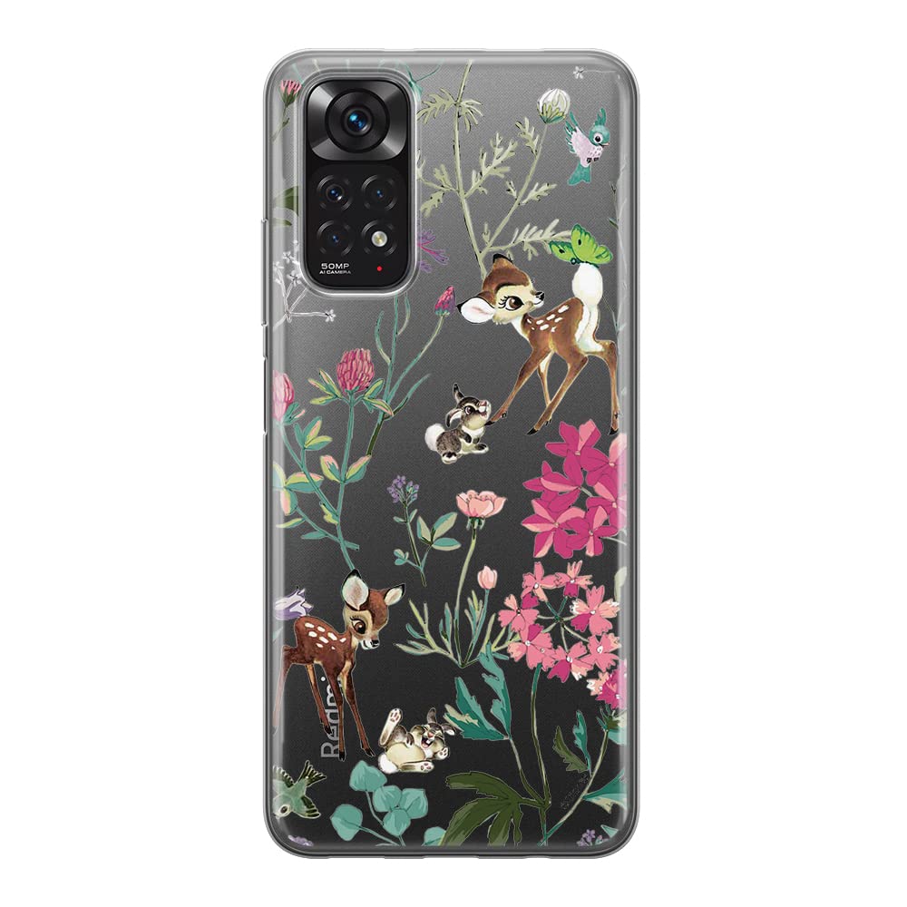 ERT GROUP mobile phone case for Xiaomi REDMI NOTE 11S 4G / REDMI NOTE 11 4G original and officially Licensed Disney pattern Bambi & Friends 001, partially transparent