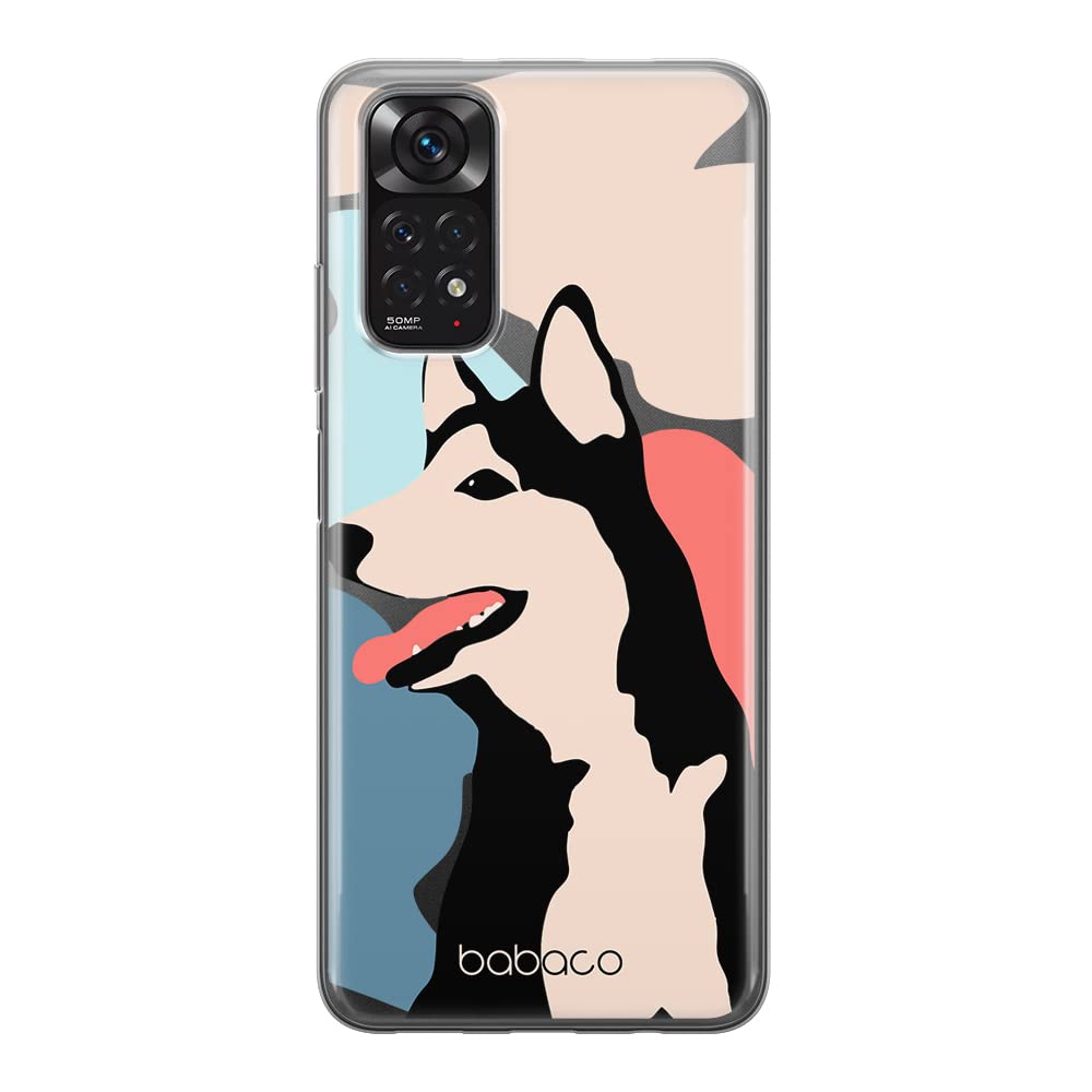 Babaco ERT GROUP mobile phone case for Xiaomi REDMI NOTE 11S 4G / REDMI NOTE 11 4G original and officially Licensed pattern Dogs 001 adapted to the shape of the mobile phone, partially transparent