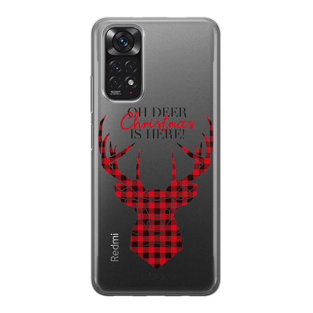 Babaco ERT GROUP mobile phone case for Xiaomi REDMI NOTE 11S 4G / REDMI NOTE 11 4G original and officially Licensed pattern Winter 008 adapted to the shape of the mobile phone, partially transparent