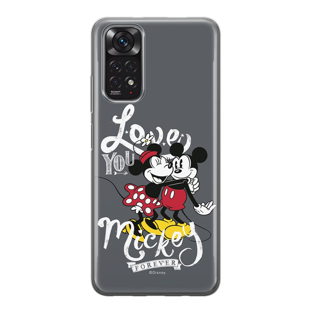 ERT GROUP mobile phone case for Xiaomi REDMI NOTE 11S 4G / REDMI NOTE 11 4G original and officially Licensed Disney pattern Mickey & Minnie 001, case made of TPU