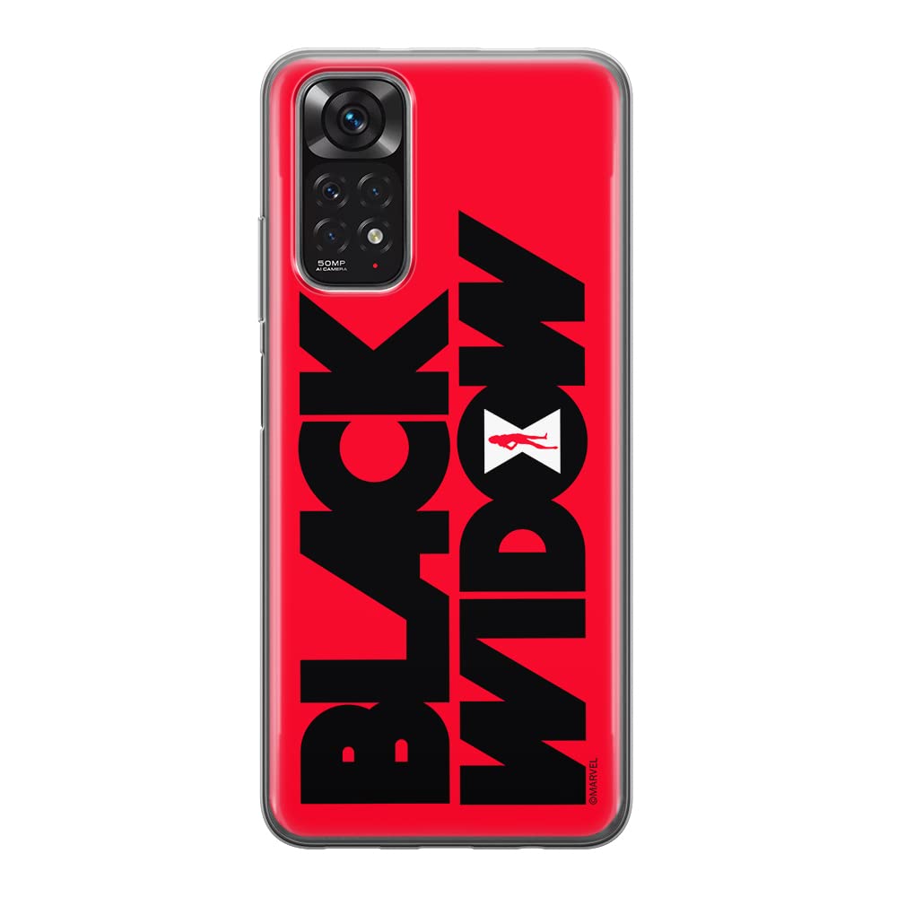 ERT GROUP mobile phone case for Xiaomi REDMI NOTE 11S 4G / REDMI NOTE 11 4G original and officially Licensed Marvel pattern Black Widow 011 adapted to the shape of the mobile phone, case made of TPU