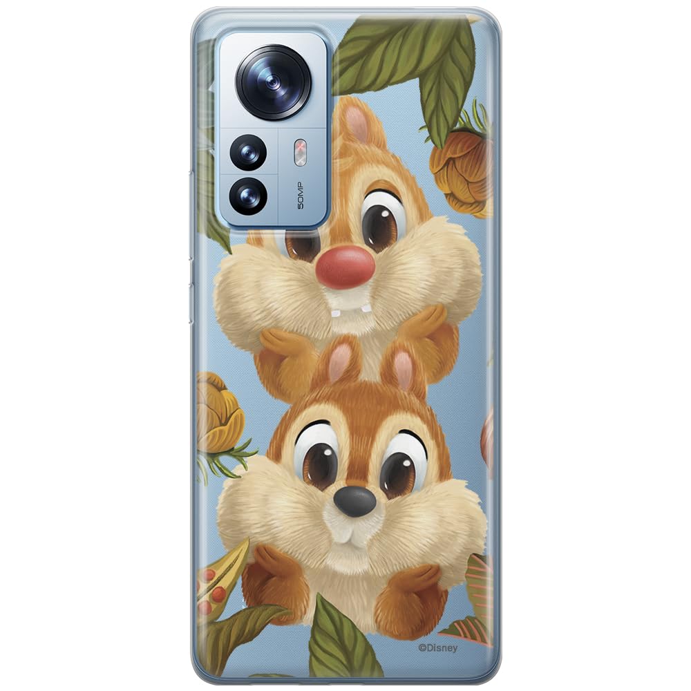 ERT GROUP mobile phone case for Xiaomi 12 / 12X original and officially Licensed Disney pattern Chip & Dale 002 optimally adapted to the shape of the mobile phone, partially transparent