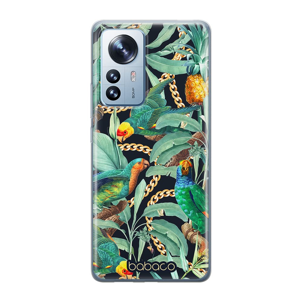 Babaco ERT GROUP mobile phone case for Xiaomi 12 / 12X original and officially Licensed pattern Flowers 058 optimally adapted to the shape of the mobile phone, case made of TPU