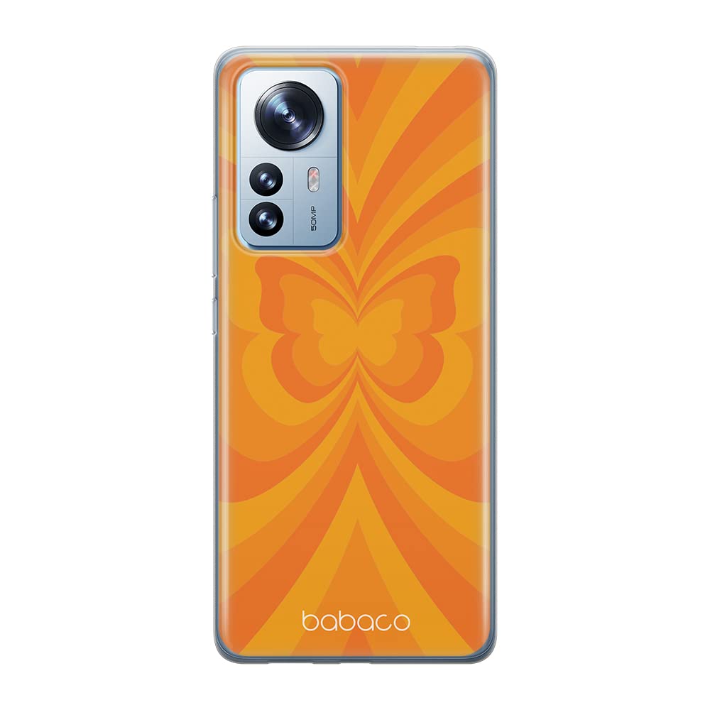 Babaco ERT GROUP mobile phone case for Xiaomi 12 / 12X original and officially Licensed pattern Butterflies 001 optimally adapted to the shape of the mobile phone, case made of TPU