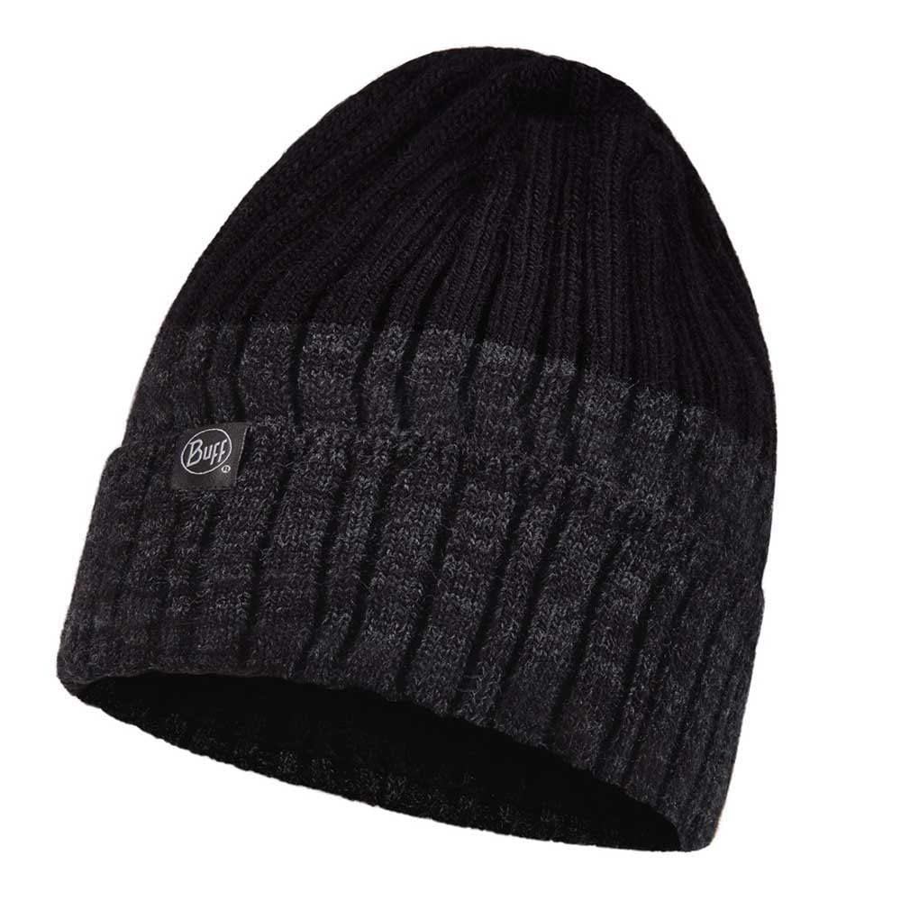 Buff Men's Igor Black Knitted Polar Beanie, Brown, One Size UK