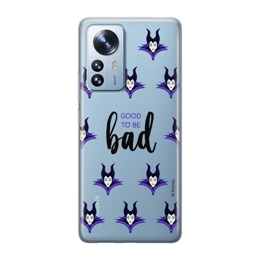 ERT GROUP mobile phone case for Xiaomi 12 / 12X original and officially Licensed Disney pattern Maleficent 002 optimally adapted to the shape of the mobile phone, partially transparent