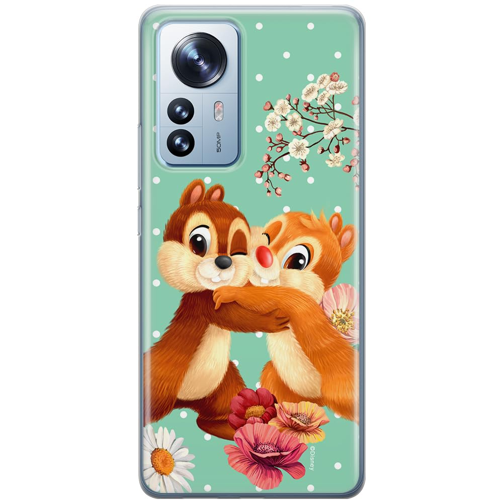 ERT GROUP mobile phone case for Xiaomi 12 / 12X original and officially Licensed Disney pattern Chip & Dale 003 optimally adapted to the shape of the mobile phone, case made of TPU