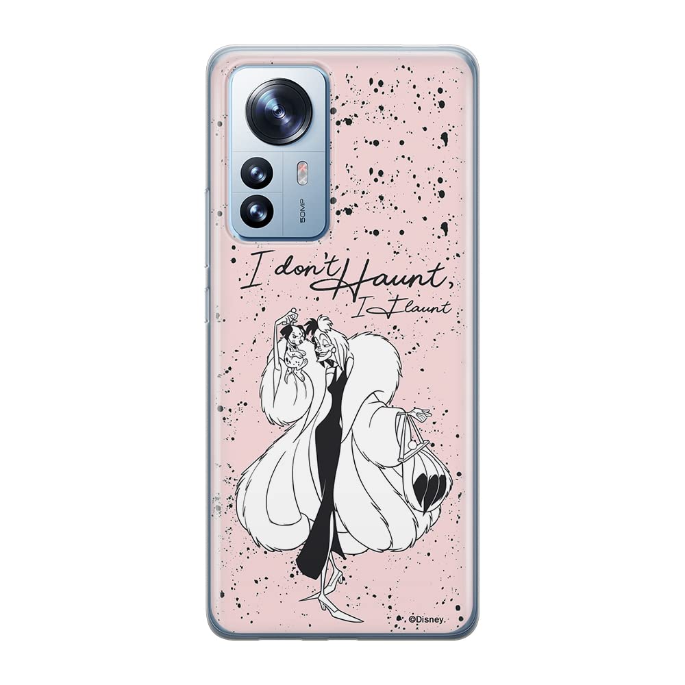 ERT GROUP mobile phone case for Xiaomi 12 / 12X original and officially Licensed Disney pattern Cruella & Puppy 001 optimally adapted to the shape of the mobile phone, case made of TPU