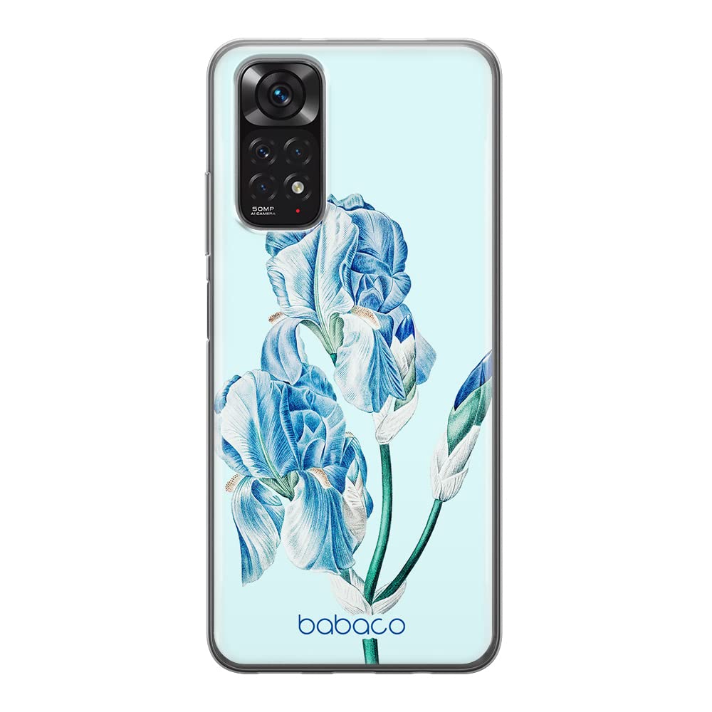 Babaco ERT GROUP mobile phone case for Xiaomi REDMI NOTE 11S 4G / REDMI NOTE 11 4G original and officially Licensed pattern Flowers 025 adapted to the shape of the mobile phone, case made of TPU