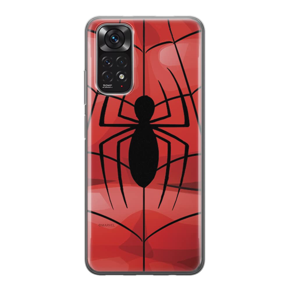 ERT GROUP mobile phone case for Xiaomi REDMI NOTE 11S 4G / REDMI NOTE 11 4G original and officially Licensed Marvel pattern Spider Man 013 adapted to the shape of the mobile phone, case made of TPU