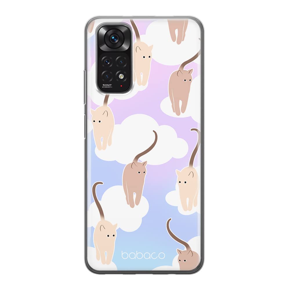 Babaco ERT GROUP mobile phone case for Xiaomi REDMI NOTE 11S 4G / REDMI NOTE 11 4G original and officially Licensed pattern Cats 015 adapted to the shape of the mobile phone, case made of TPU