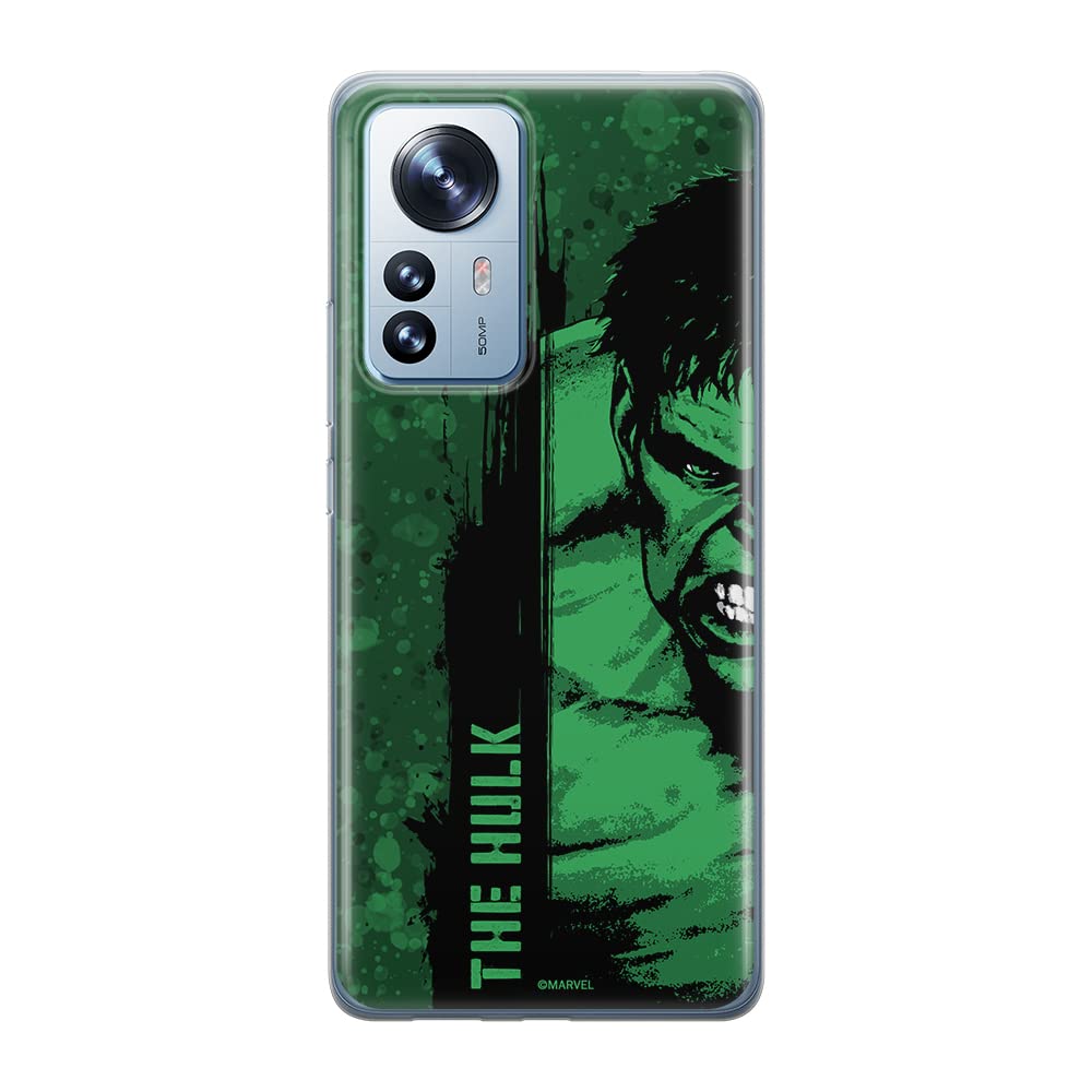 ERT GROUP mobile phone case for Xiaomi 12 / 12X original and officially Licensed Marvel pattern Hulk 001 optimally adapted to the shape of the mobile phone, case made of TPU