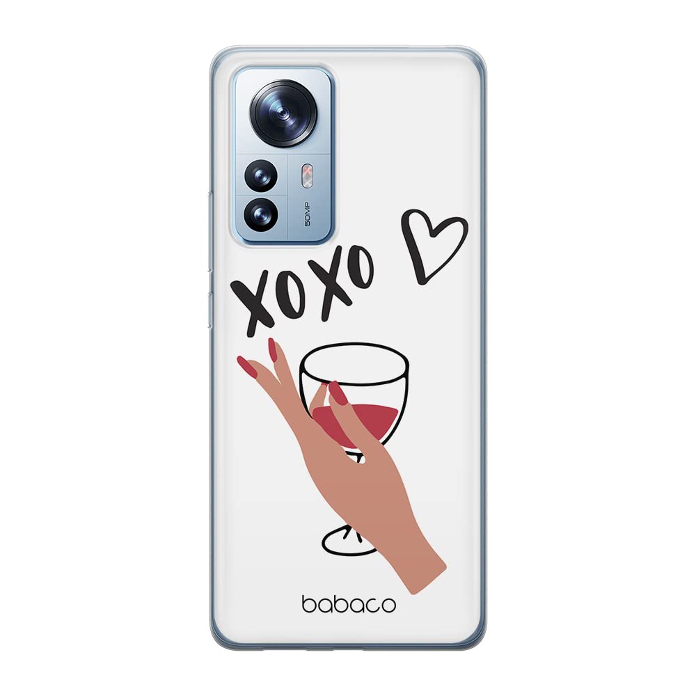 Babaco ERT GROUP mobile phone case for Xiaomi 12 / 12X original and officially Licensed pattern XOXO 001 optimally adapted to the shape of the mobile phone, partially transparent