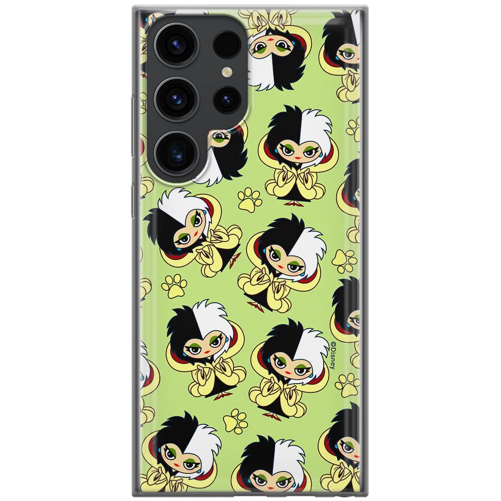 ERT GROUP mobile phone case for Samsung S23 ULTRA original and officially Licensed Disney pattern Cruella 007 optimally adapted to the shape of the mobile phone, case made of TPU