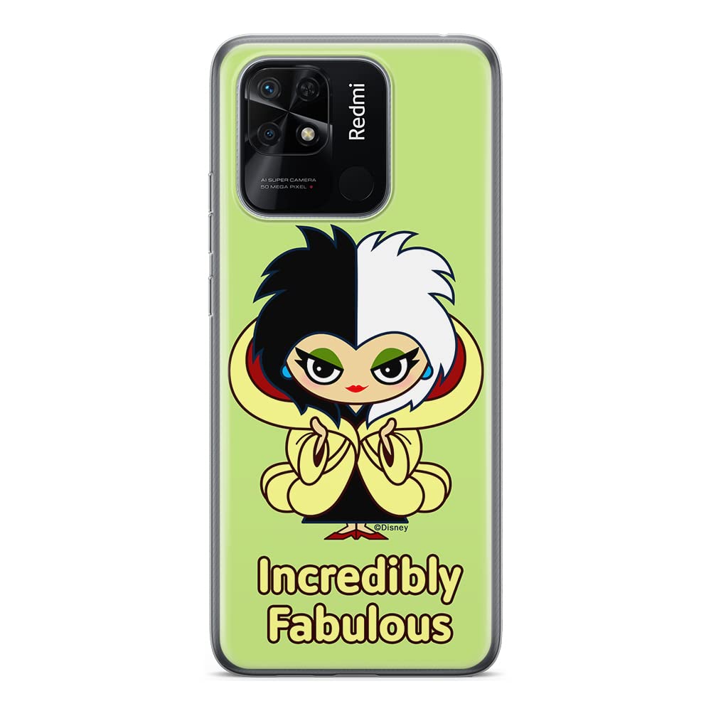 ERT GROUP mobile phone case for Xiaomi REDMI 10C original and officially Licensed Disney pattern Cruella 006 optimally adapted to the shape of the mobile phone, case made of TPU