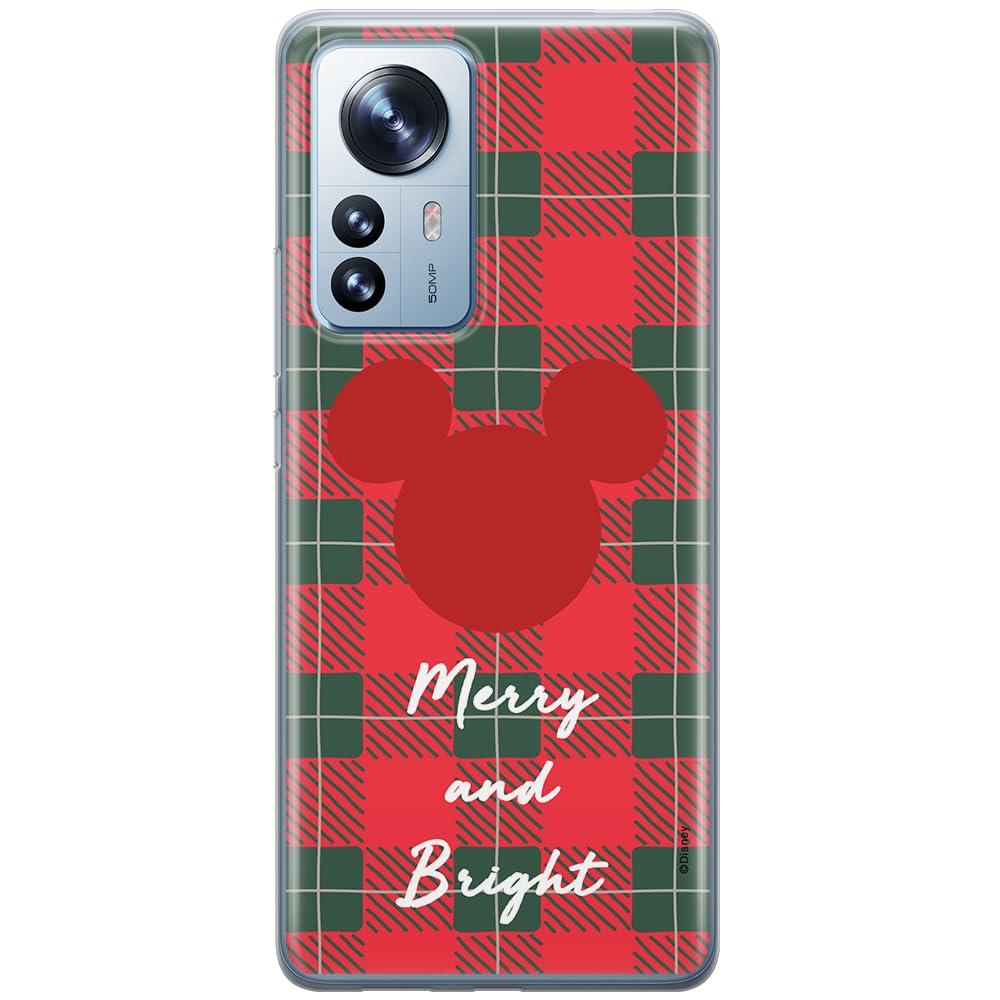 ERT GROUP mobile phone case for Xiaomi 12 PRO original and officially Licensed Disney pattern Mickey 042 optimally adapted to the shape of the mobile phone, case made of TPU