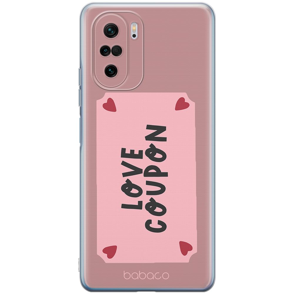 Babaco ERT GROUP mobile phone case for Xiaomi MI 11i/ REDMI K40/K40 PRO/POCO F3/ F3 PRO original and officially Licensed pattern Love Coupon 001, case made of TPU
