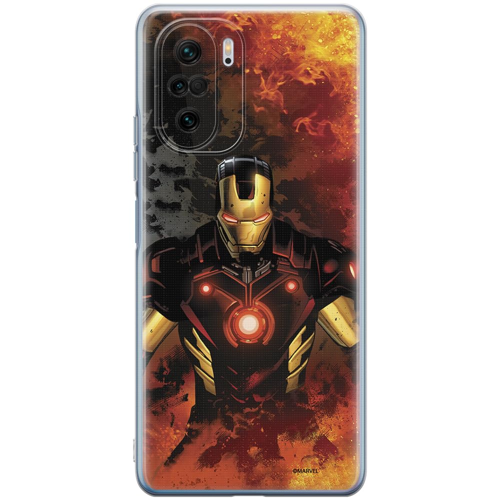 ERT GROUP mobile phone case for Xiaomi MI 11i/ REDMI K40/K40 PRO/POCO F3/ F3 PRO original and officially Licensed Marvel pattern Iron Man 003 adapted to the shape of the mobile phone, case made of TPU