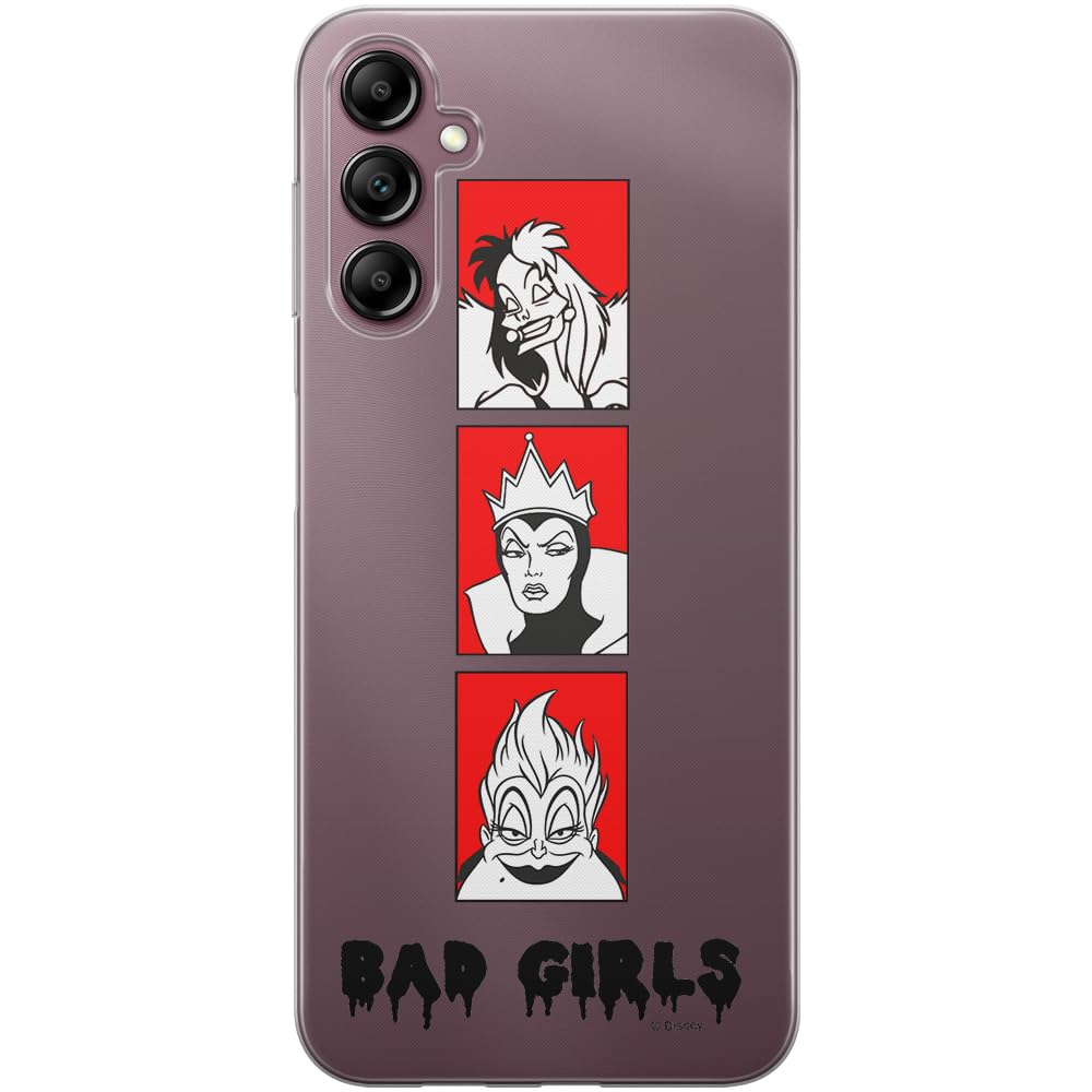 ERT GROUP mobile phone case for Samsung A14 4G/5G original and officially Licensed Disney pattern Disney Villains 001 optimally adapted to the shape of the mobile phone, partially transparent
