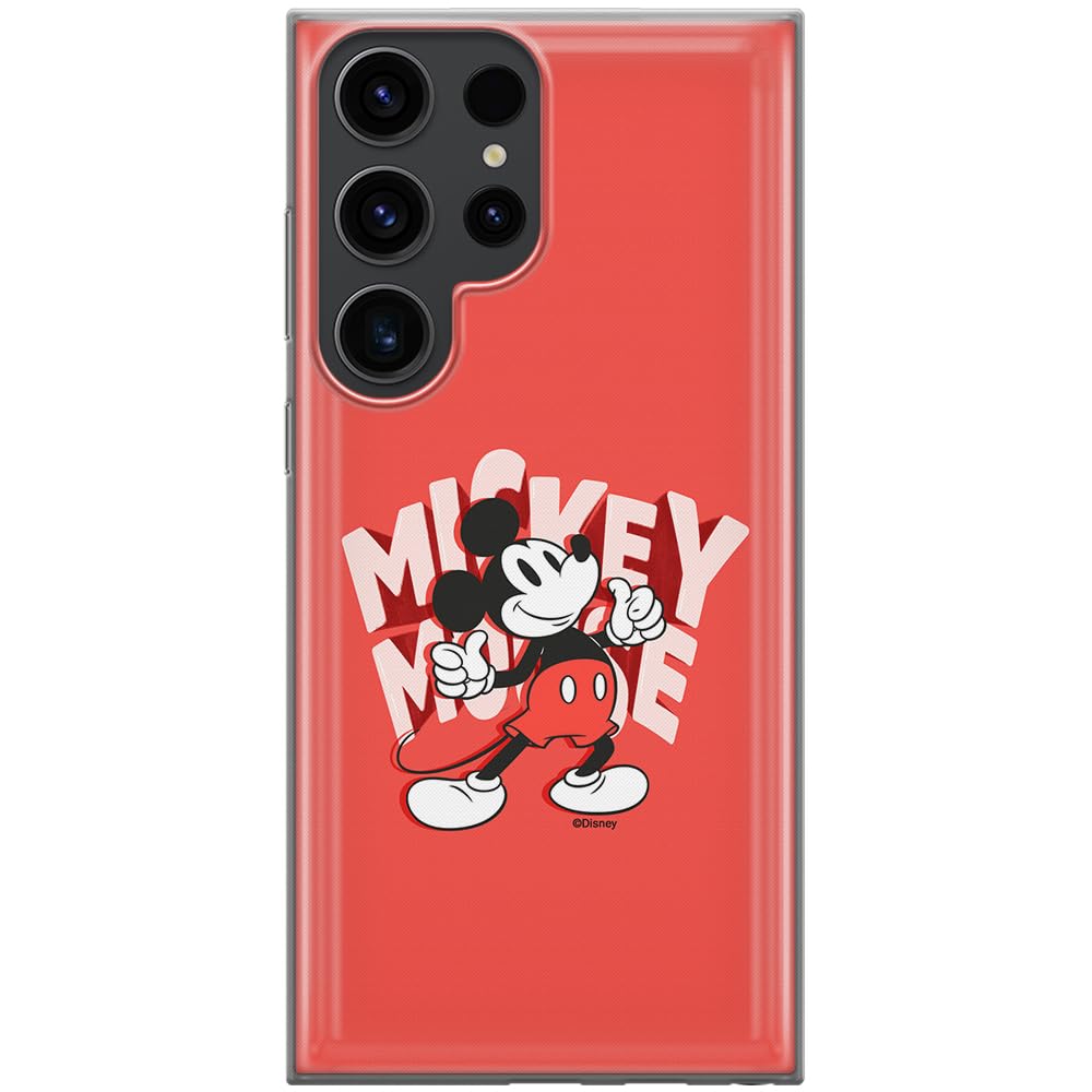 ERT GROUP mobile phone case for Samsung S23 ULTRA original and officially Licensed Disney pattern Mickey 044 optimally adapted to the shape of the mobile phone, case made of TPU