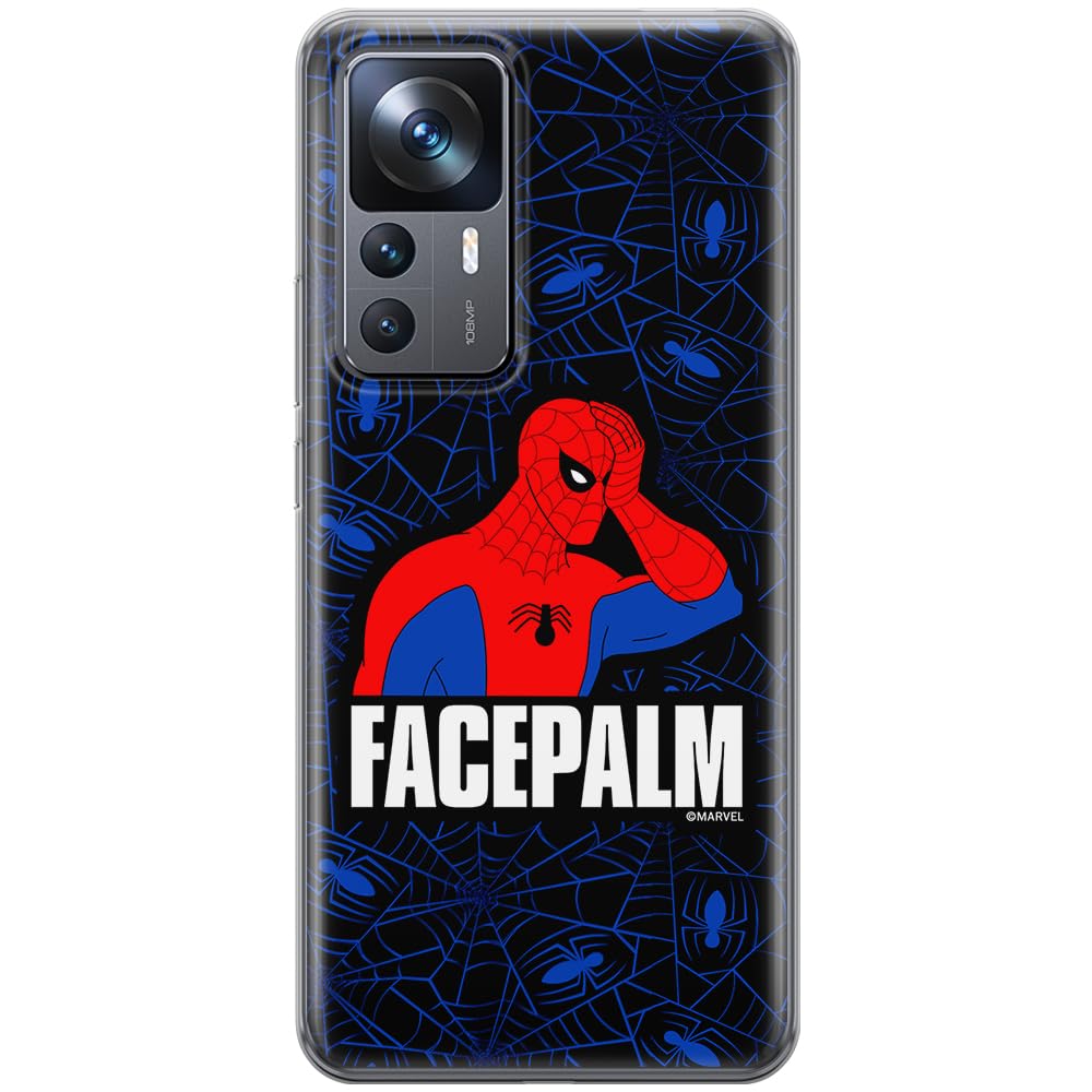 ERT GROUP mobile phone case for Xiaomi 12T/ 12T pro/ K50 Ultra original and officially Licensed Marvel pattern Spider Man 029 optimally adapted to the shape of the mobile phone, case made of TPU