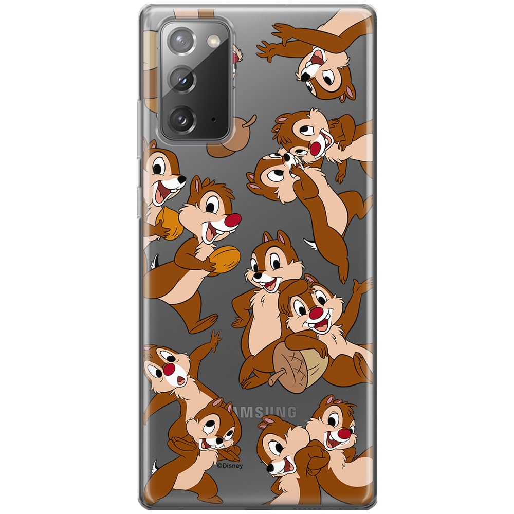 ERT GROUP mobile phone case for Samsung GALAXY NOTE 20 original and officially Licensed Disney pattern Chip & Dale 004 optimally adapted to the shape of the mobile phone, partially transparent